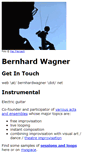 Mobile Screenshot of bernhardwagner.net